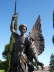 San Michele e il Diavolo  - Monumento  in bronzo - Los Angeles -2- Pietro Zegna